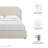 Keynote Upholstered Fabric Curved Platform Bed-101181369-101181374