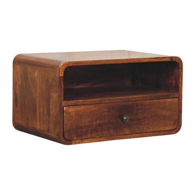 Dollison 55cm W Solid Wood Bedside Table