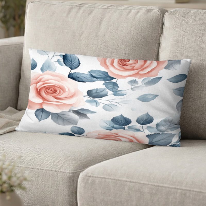 Coussin Floral, H 12 po x l 20 po