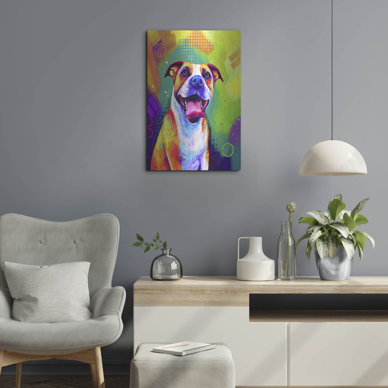 «Pop Art Pit Bull» par Furbaby Affiliates, H 24 po x l 16 po