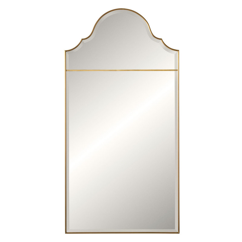 Astor Arch Metal Beveled Mirror