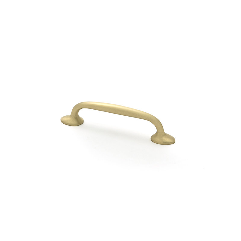Moore Handle Pull, 3.8", Satin Brass