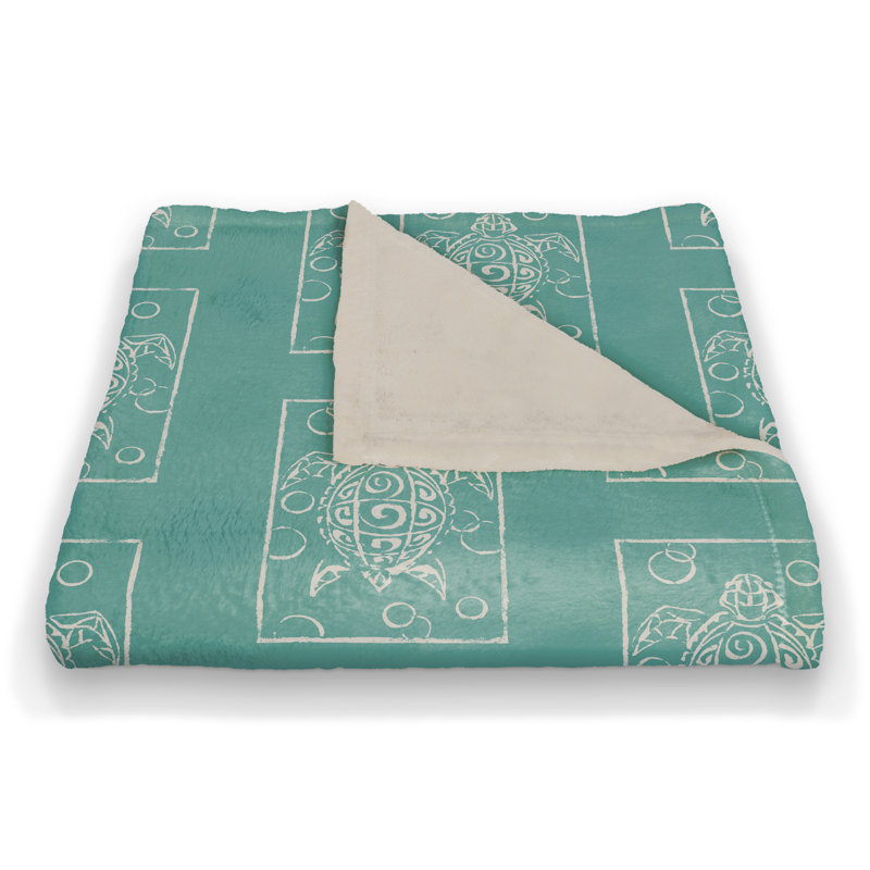 Hand Woven Throw Blanket, Teal