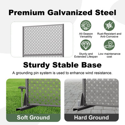 Outdoor Metal Privacy Screen