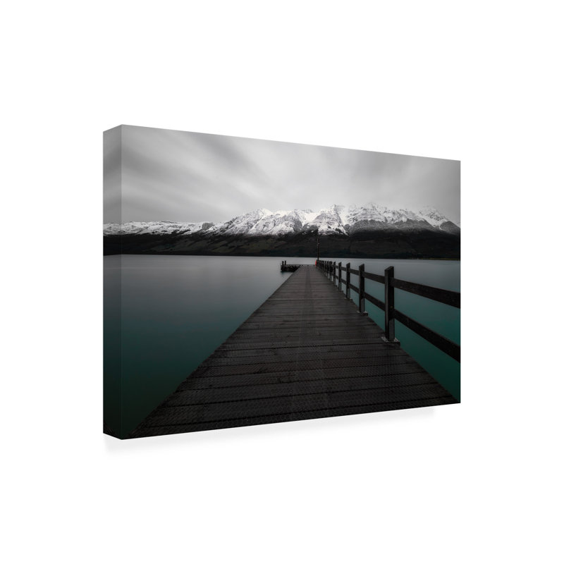 Art mural sur toile tendue - art mural «Glenorchy 2» de Lincoln Harrison pour le salon, la chambre à coucher ou le bureau - 12 x 19