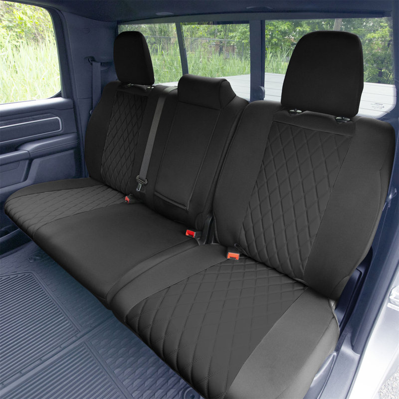 Housses en néoprène CustomtoFit pour ensemble arrière Dodge RAM 1500 2019 à 2022, Noir