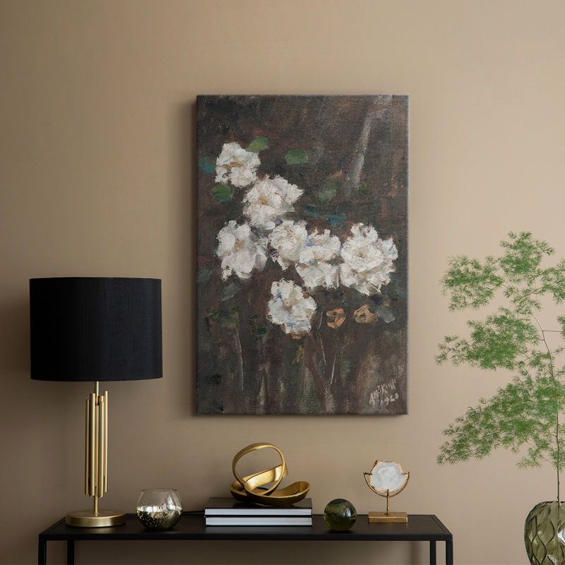 Imprimé floral rétro CCLxxxix - galerie Cavas, H 60 po x l 40 po