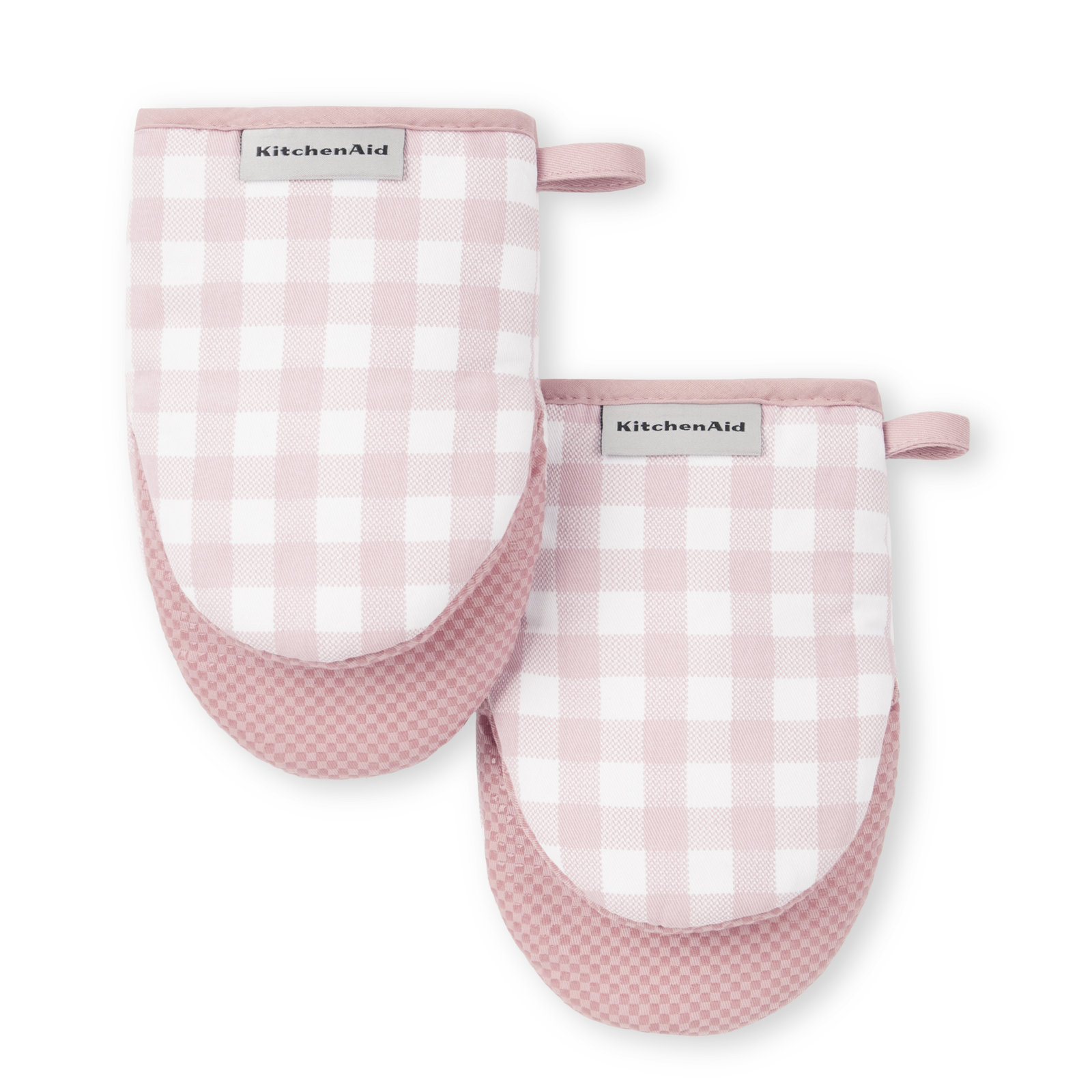 KitchenAid 2-Piece Oven Mitt Set, Rose, 5.50""W x 10""L