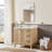 Blancheville 36 In. Single Sink Freestanding Bath Vanity In White Oak With Carrara Quartz Top