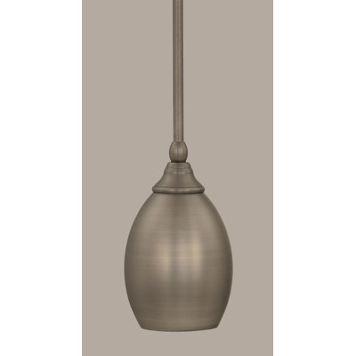 Mini-luminaire suspendu avec tige en métal 5 po Congdon