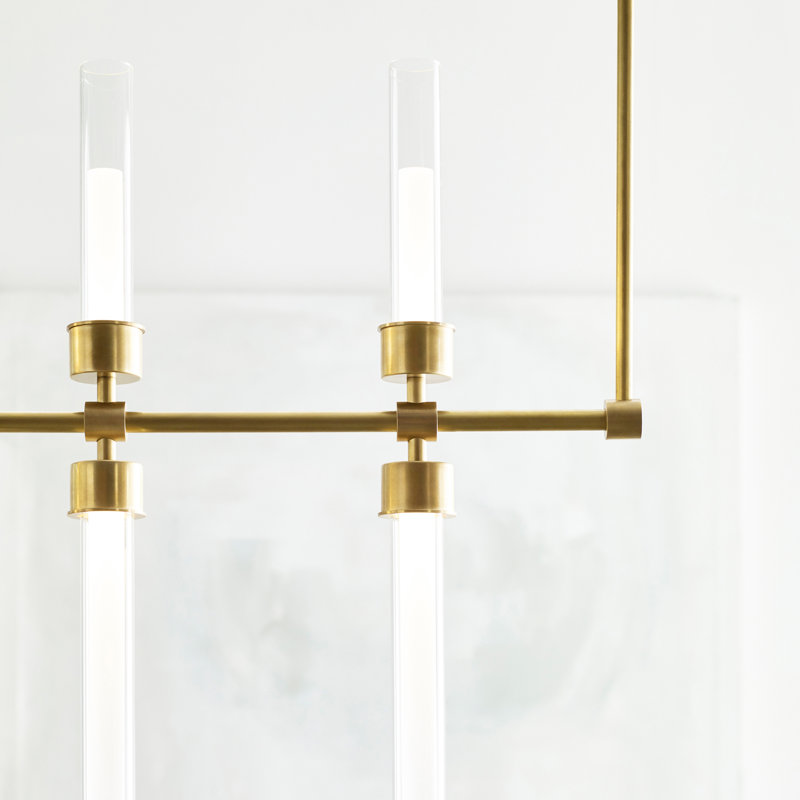 Linger 5 - Light LED Pendant, Natural Brass