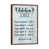 Classic Brown Wood Floater Framed