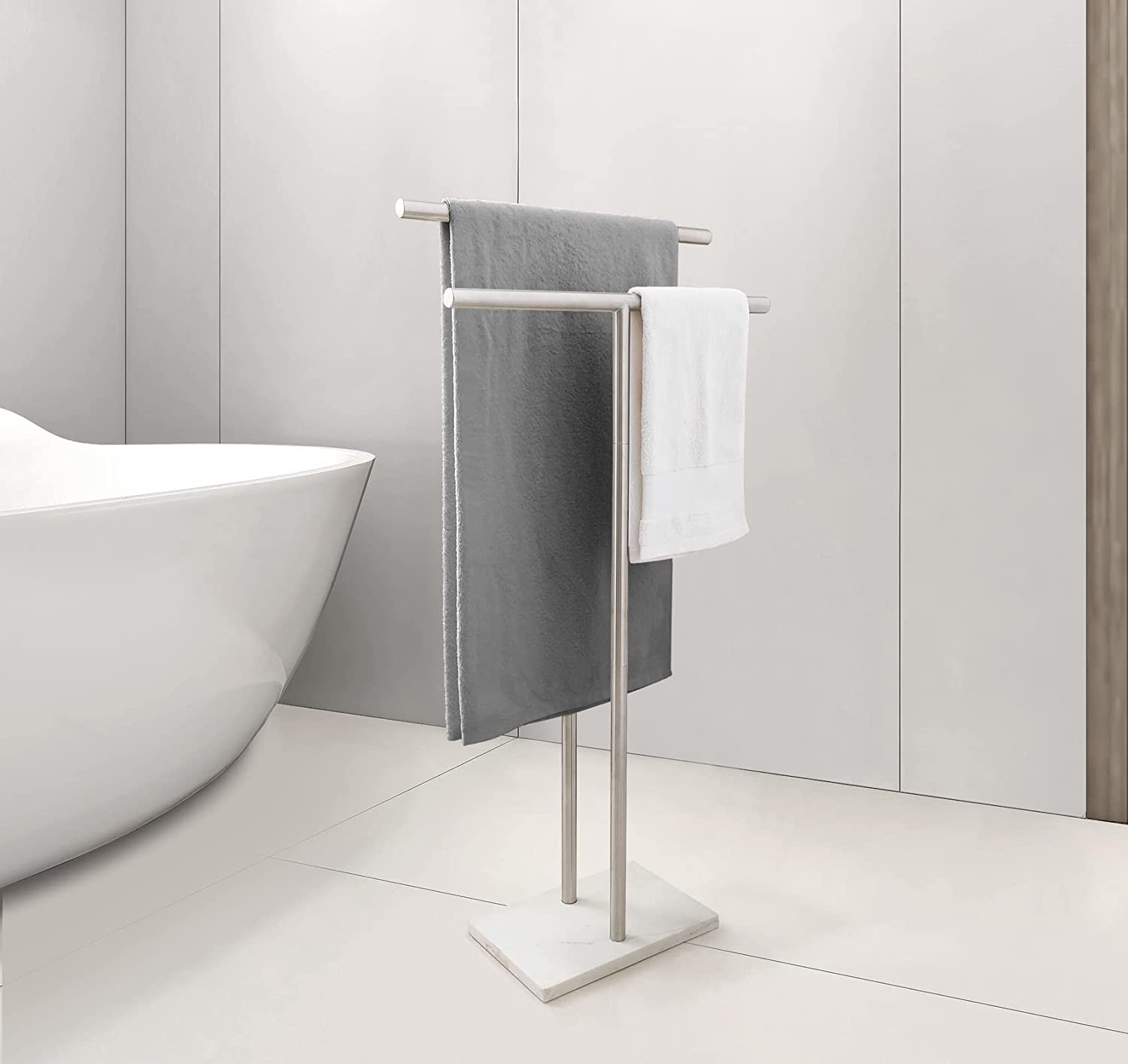 QIANXING 3 Tier Free Standing Towel Rack for Bathroom Display Rack