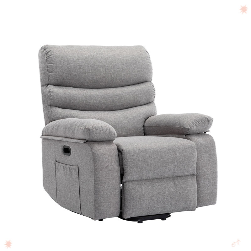 Fauteuil inclinable électrique, Coton gris