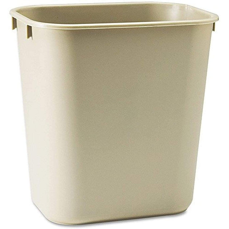 Poubelle ignifuge commerciale en fibre de verre iLIVING, beige, 7 gallons