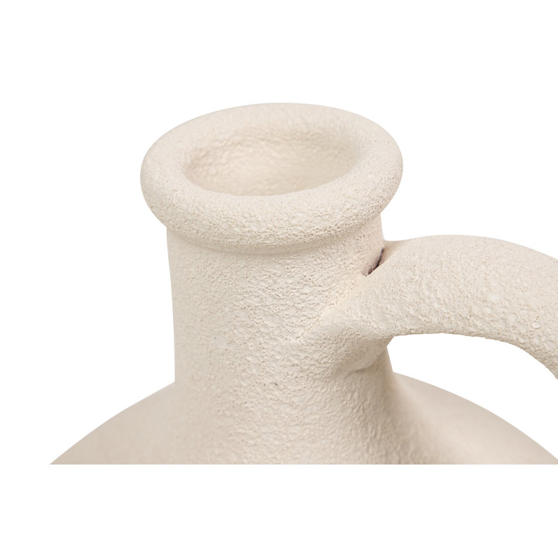 CERAMIC VASE, Beige, 30cm