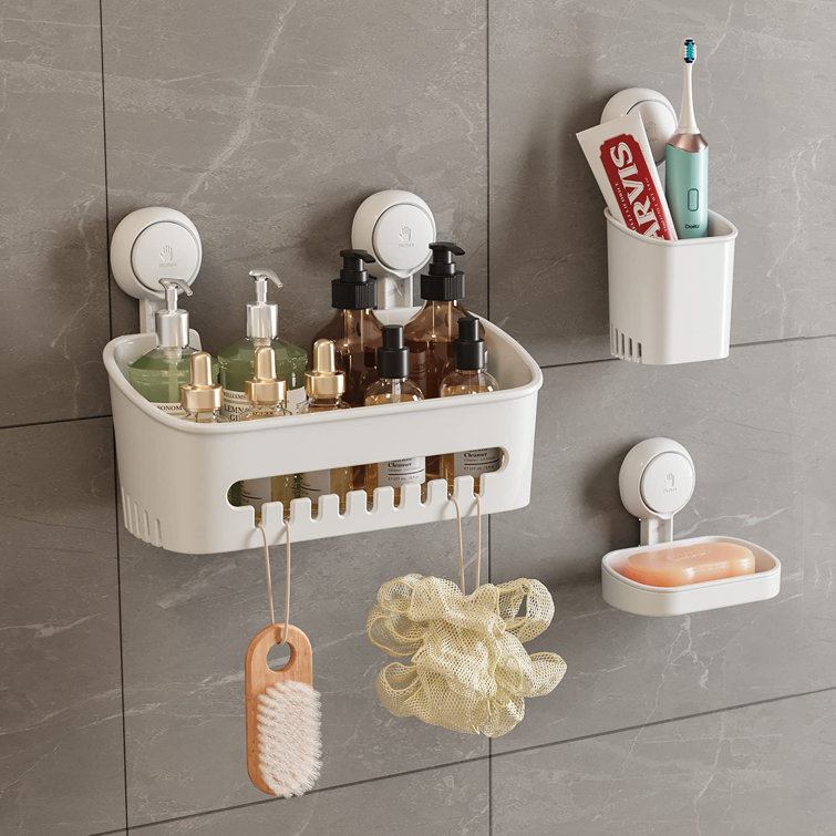 Rebrilliant Laleta Suction Shower Shelf & Reviews