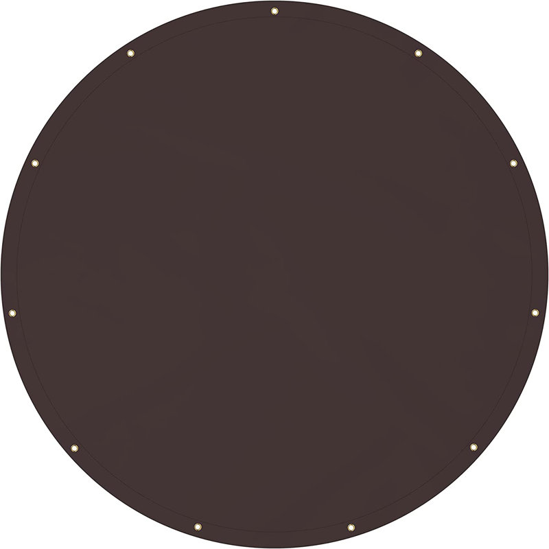 Bâche ronde multi-usage imperméable et résistante, bâche extérieure durable avec renfort, résistante aux rayons UV