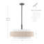 Lustre tambour 5 lumières Reenat-1596656541