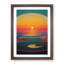 Peaceful Sunset Abstract - Framed Print-443385179-443385174