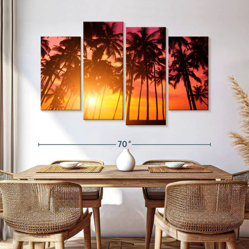 Harnek Palm Trees At Sundown, 42" H x 68" W