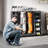 Topeka Wooden Free-standing Multi-Use Sports Rack Golf Bag Organizer-1201773858