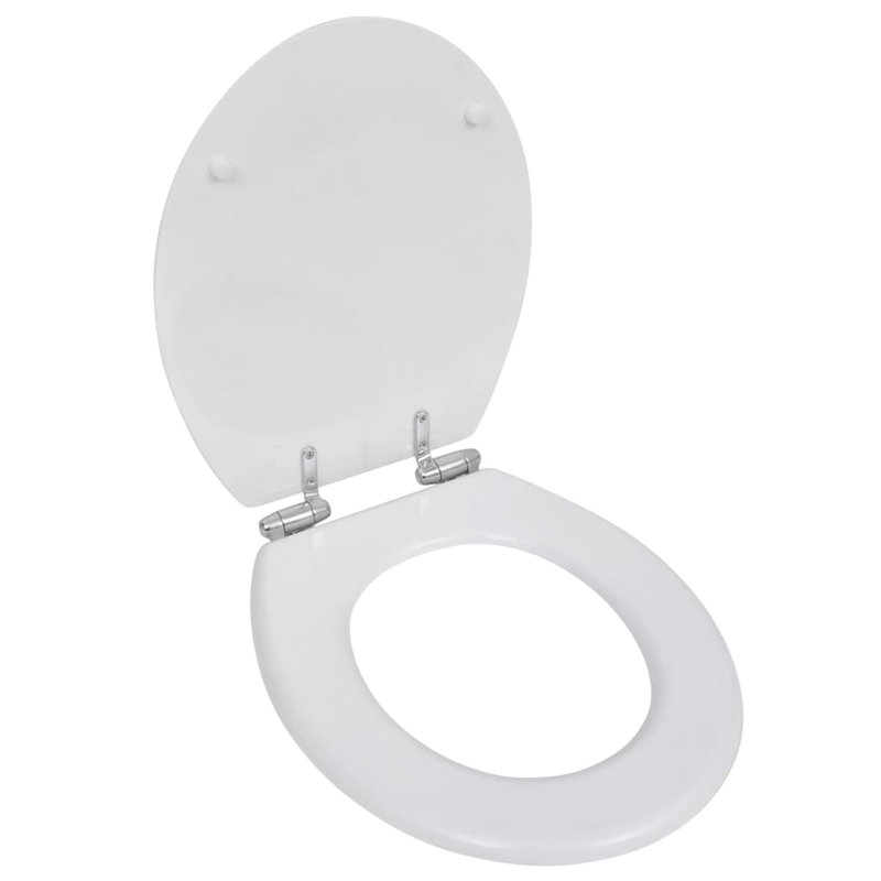 Cebert Round Standard Toilet Seat, White
