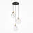 3‑Light Hammered Glass Pendant – Adjustable Height