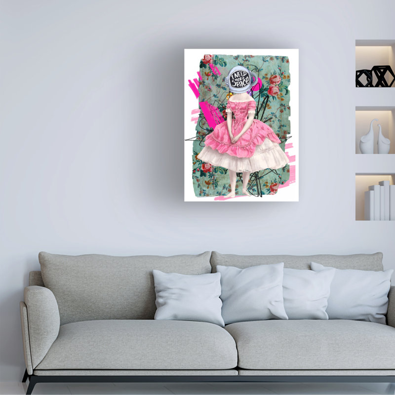 Art mural sur toile tendue - «I Need More Space» par Erika C. Brothers pour décoration de salon, de chambre à coucher ou de bureau - 24 x 32