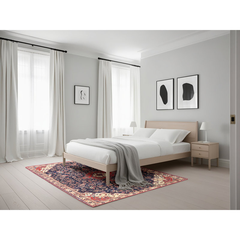 Tapis oriental bleu City, Rectangle 5 pi x 7 pi