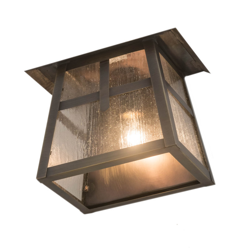 Rustic Lodge Solid Brass Wall Light, Black