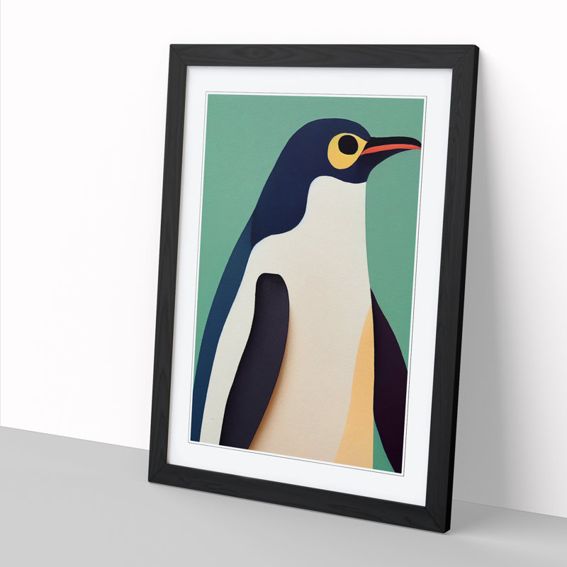 Penguin Contemporary Vol.4 - Single Picture Frame Print, 64cm H x 46cm W x 2cm D, Walnut