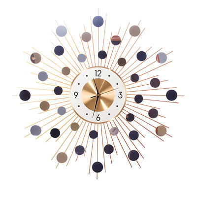 27 Inch Nordic Modern Wall Clock For Living Room, Minimalist Decorative Clock With Silent Movement, Stylish Home Office And Kitchen Wall Decor