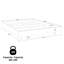 Chambre à coucher Zen KAPPA - Lit plateforme avec tables de chevet (2) - Assemblage facile, aucun sommier requis-939333735