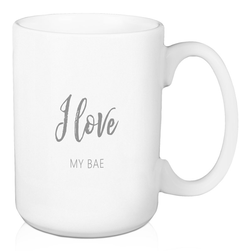 Grande tasse à café i love my bae, Verre à vin