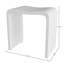 Tabouret de douche DAX Acrilyc, blanc mat