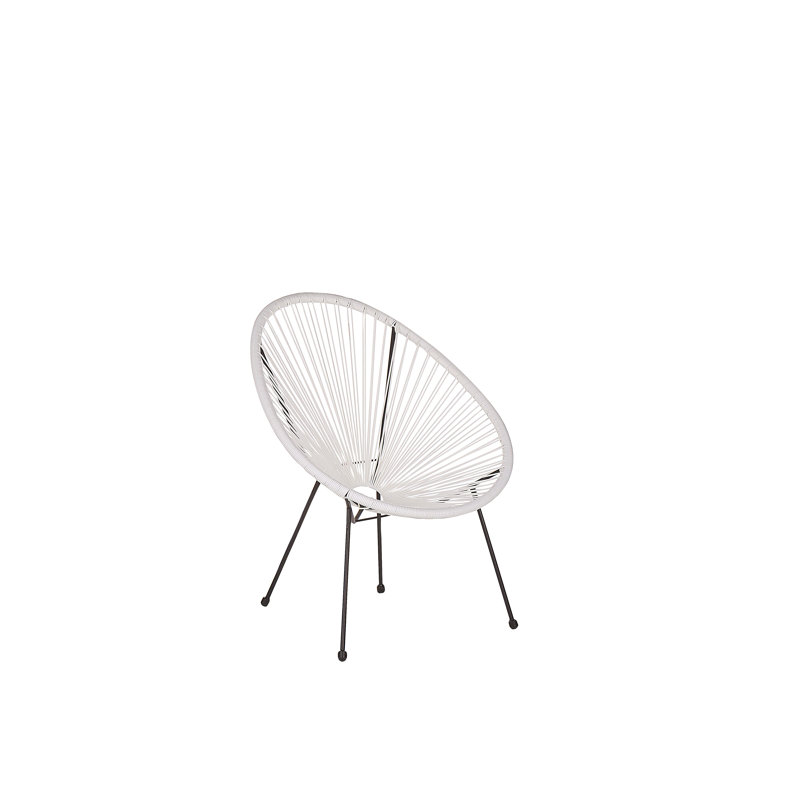 Broseley Wicker Outdoor Lounge Chair, White