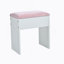 Meuble-lavabo avec comptoir en verre, 11 ampoules Hollywood, 3 modes d'éclairage, grand rangement et tabouret assorti pour la chambre à coucher