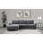 Shalinda Upholstered Curved Arm Chaise Sectional Sofa Grey-1858250069