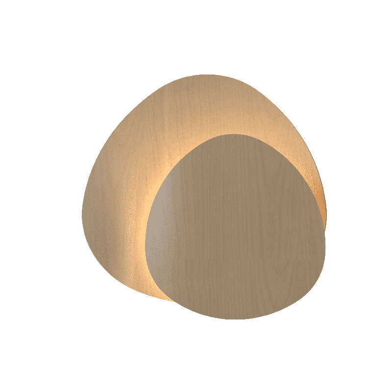 Leaf 1 - Light Flush Mounted Sconce, Maple