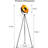 Michael Modern Industrial Adjustable Tripod Floor Lamp For Living Room, Movie Media Nautical Elegant Design Lighting For Bedroom