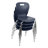 Shapes Series Plastic Stacking Classroom Chairs with Contoured Seats (Set of 4)-36420414-36420417