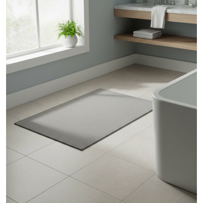  Tapis de salle de bain mince antidérapant, petit tapis de bain à séchage rapide 24 x 17