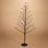 4 Foot Electric Lighted Black PVC Wrapped Micro LED Tree With Outdoor UL Adapter