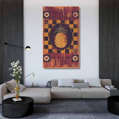 Ophelia & Co. Jacobs, Billy Gallery Wrapped Canvas Art Titled: Checkered Pineapple Inn