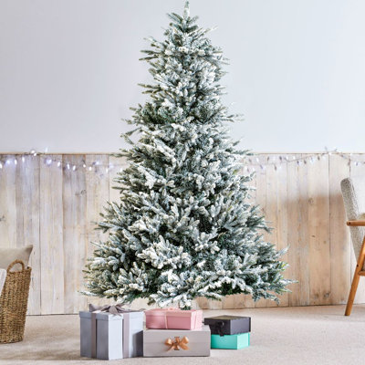Arbre de Noël pin floqué