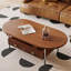 Table basse ovale de style rétro