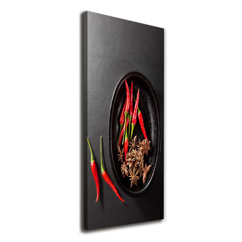 Chilli peppers 1 Piece Wrapped Canvas Wall Art