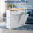 White Trash Can Cabinet With One Door And One Drawer