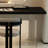 Black Rectangular Solid + Manufactured Wood+Acrylic desk-1641328537